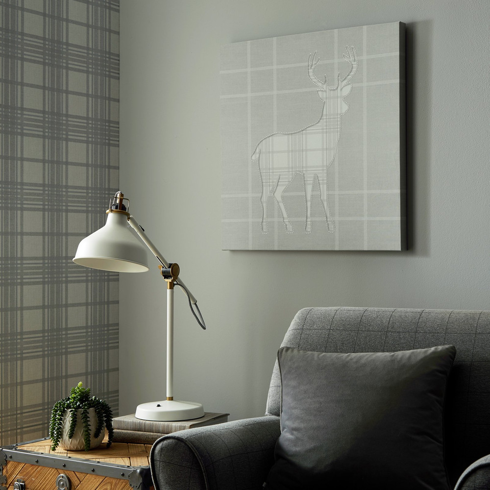 Tartan Stag Silhouette Wall Art - 107236_ROOMSET_TARTAN STAG SILHOUETTE_01.jpg