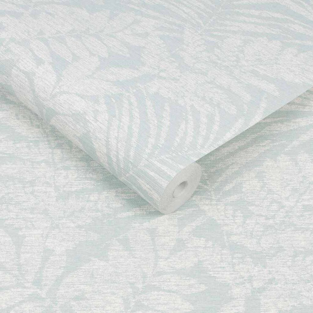 Fern Duck Egg Wallpaper