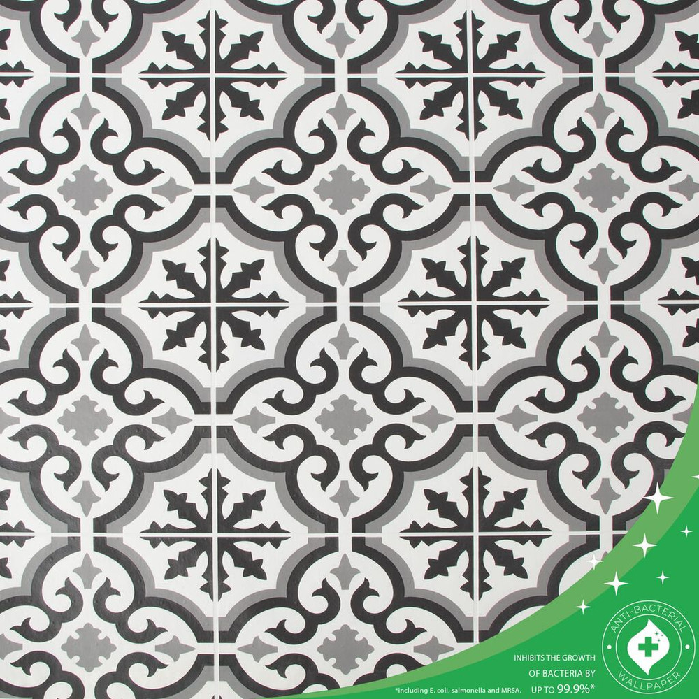 grecian black wallpaper