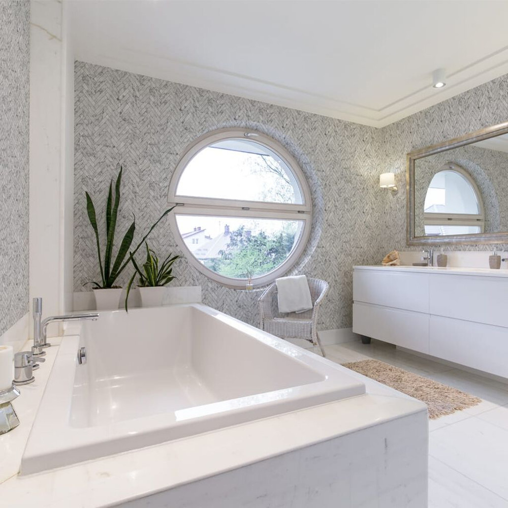 marble chevron tile white wallpaper