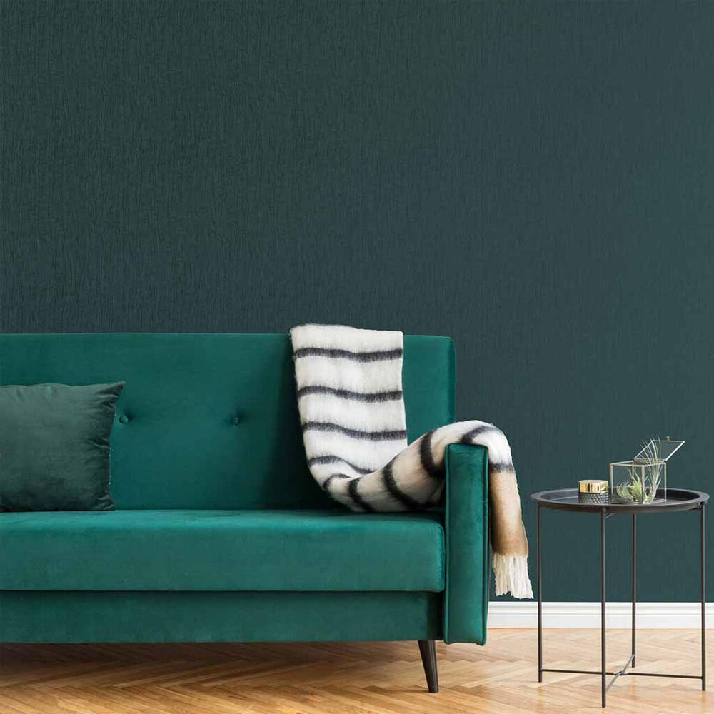 marquise plain emerald wallpaper