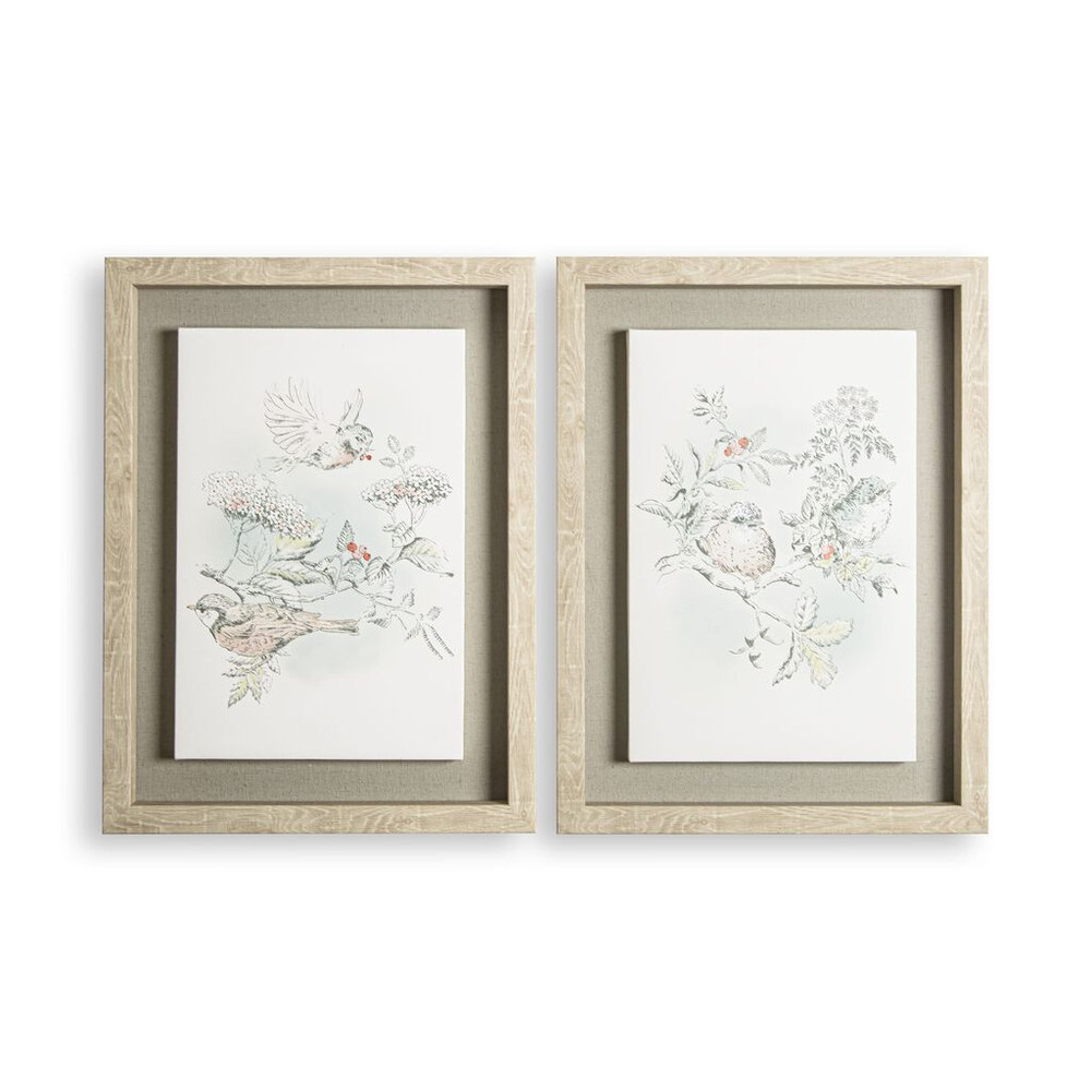 elderwood set of 2 framed canvases