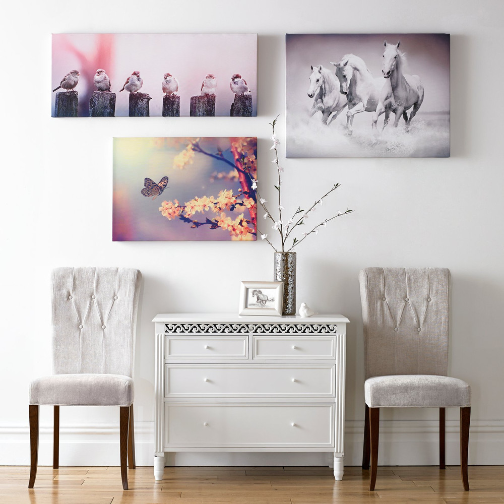 Early Morning Tweets Printed Canvas Wall Art