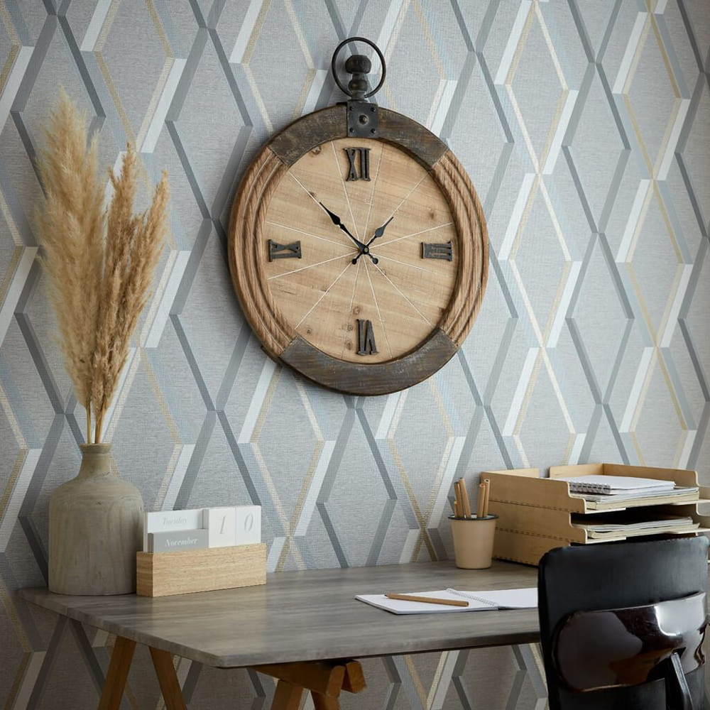 wood pocket watch clock