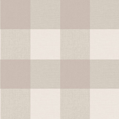 Glamorous Check Natural Wallpaper