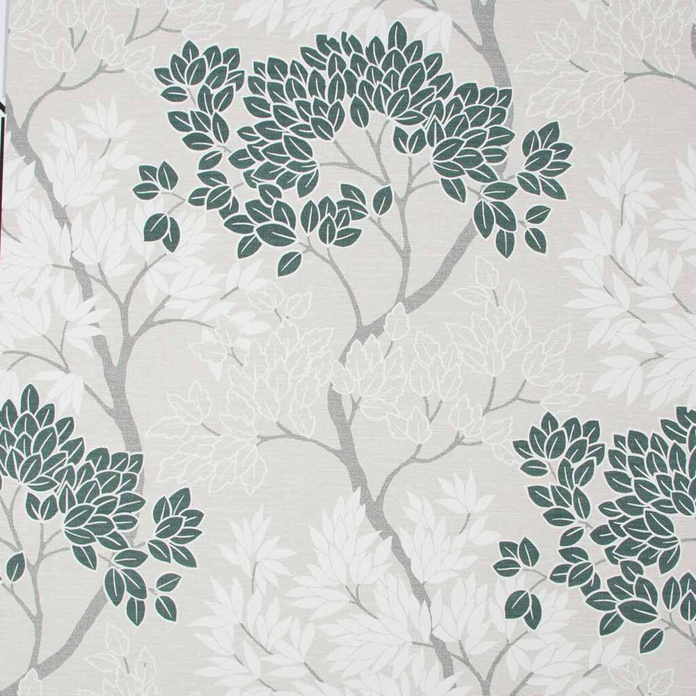 fresco lykke tree dark green wallpaper
