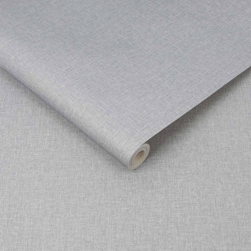 fresca plain mid grey wallpaper