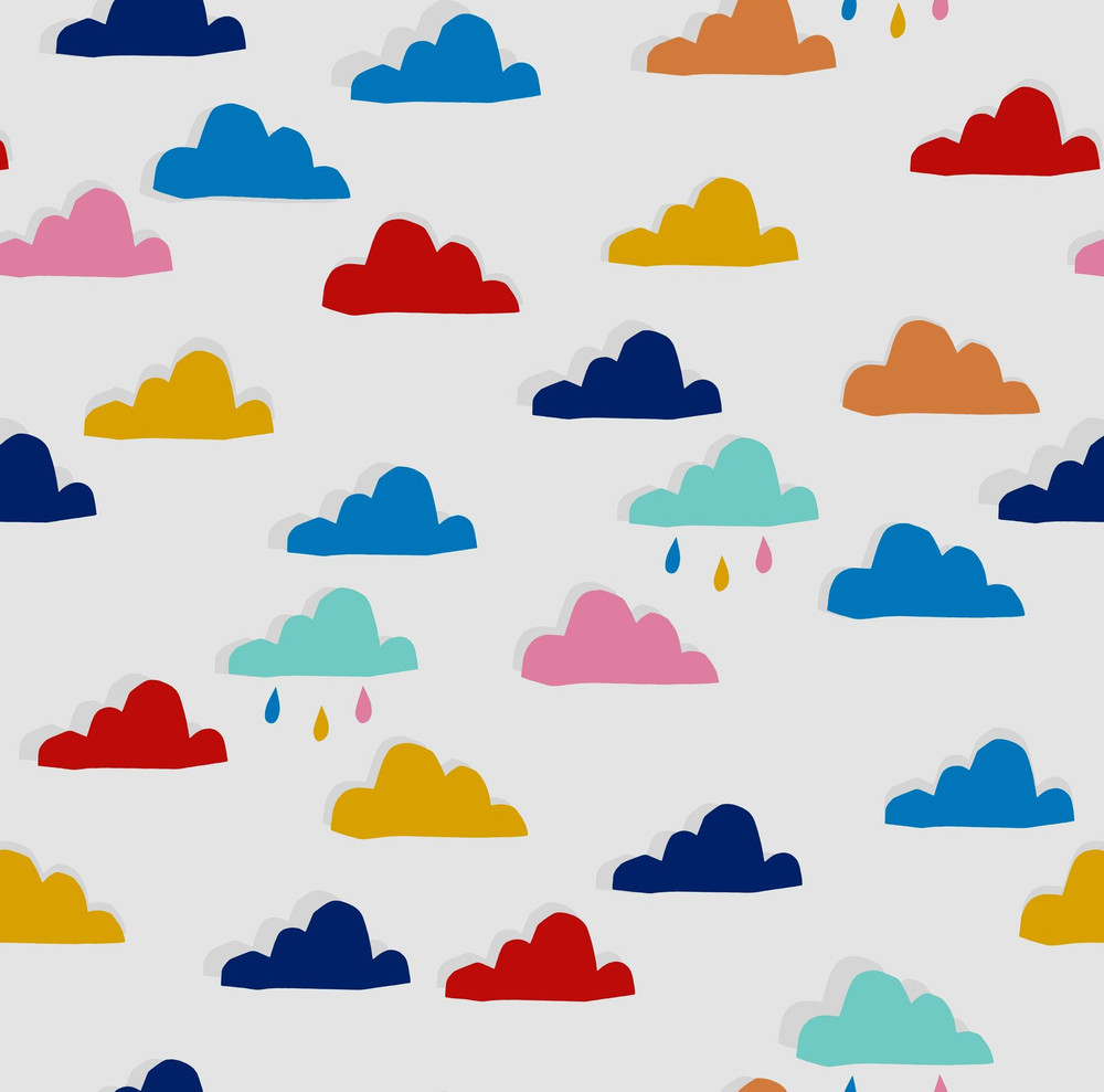 Joules Whatever the Weather Rainbow Wallpaper