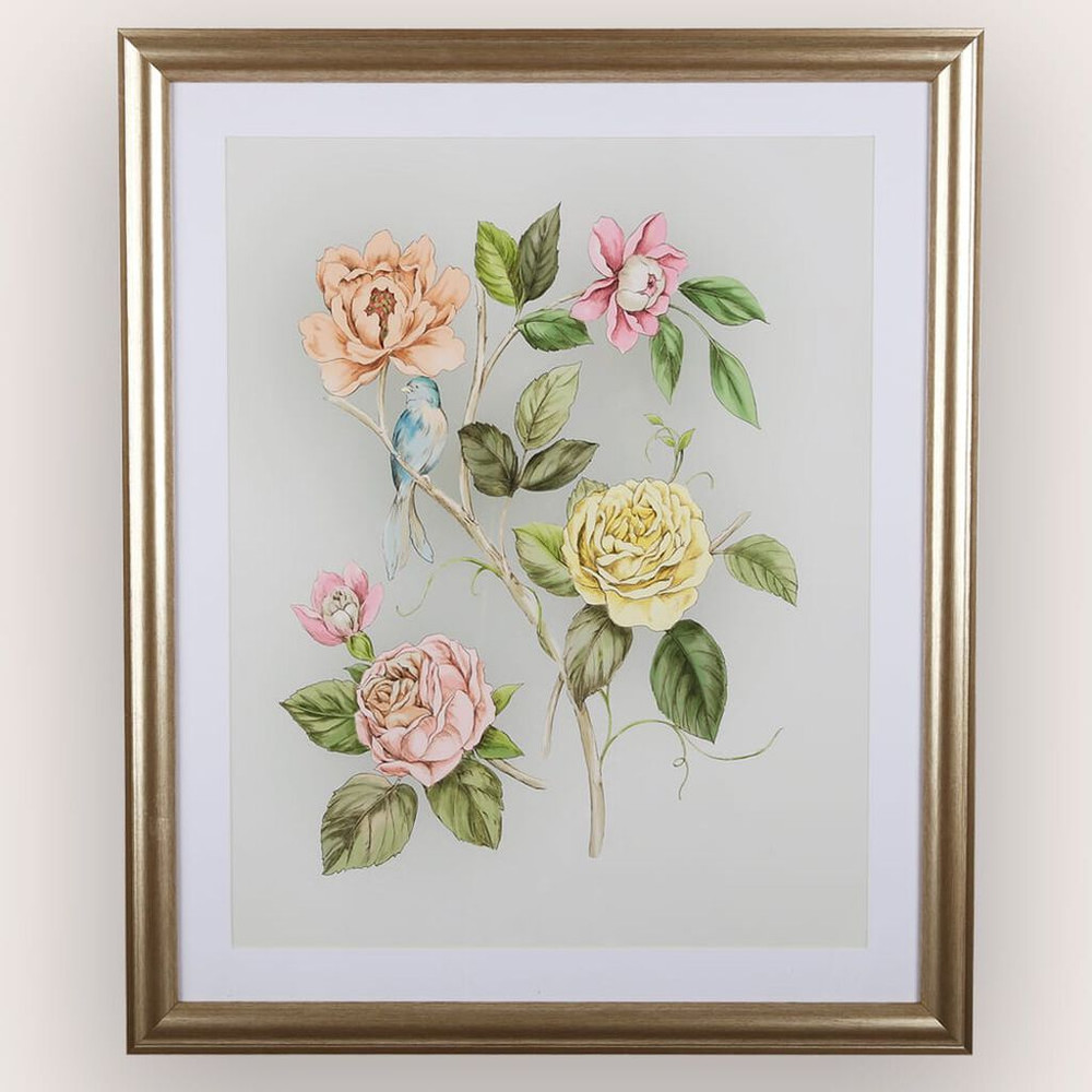 Roisin Pale Sage Leaf Framed Print