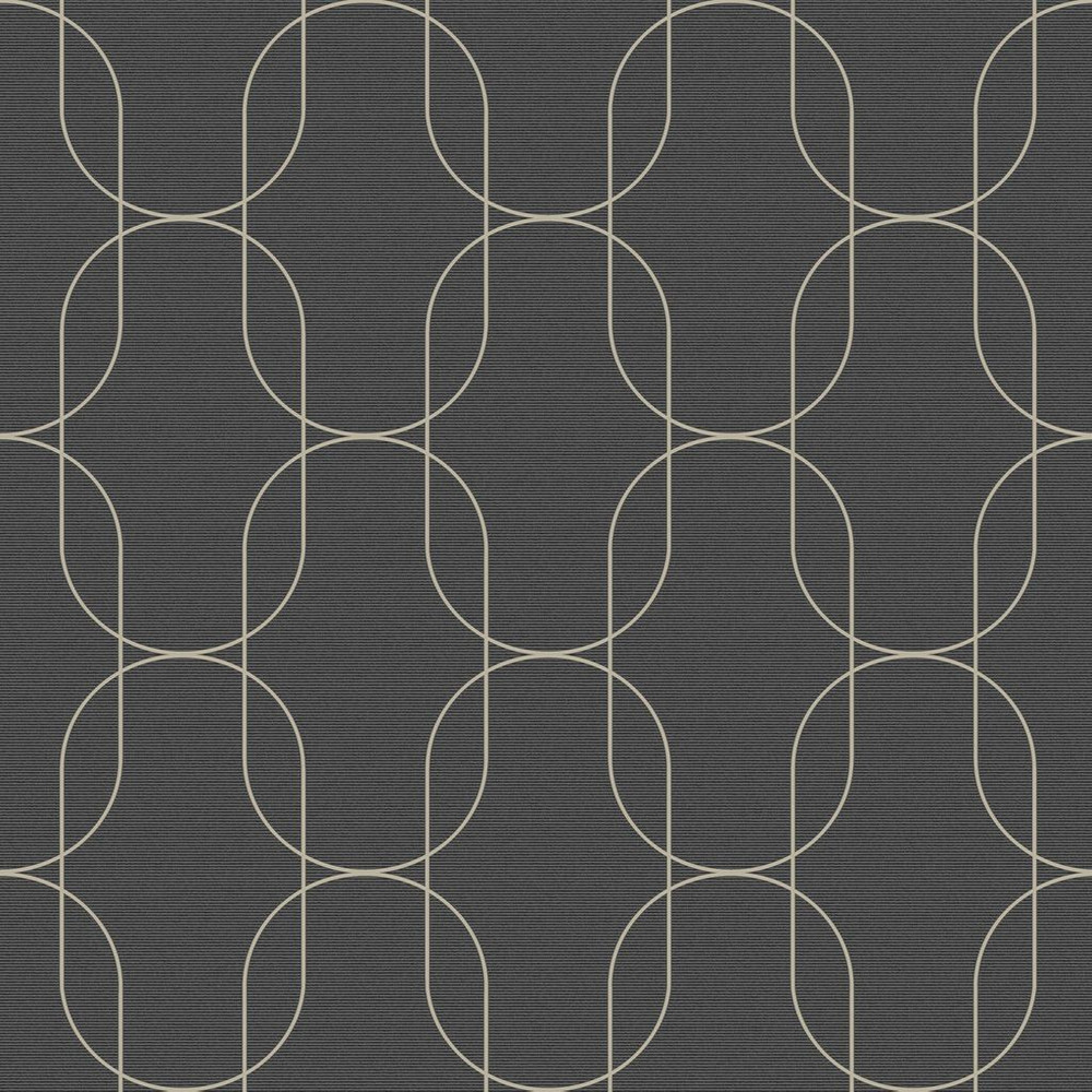 Eternity Black & Gold Wallpaper