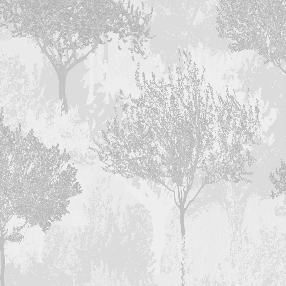 Birch Silver Wallpaper