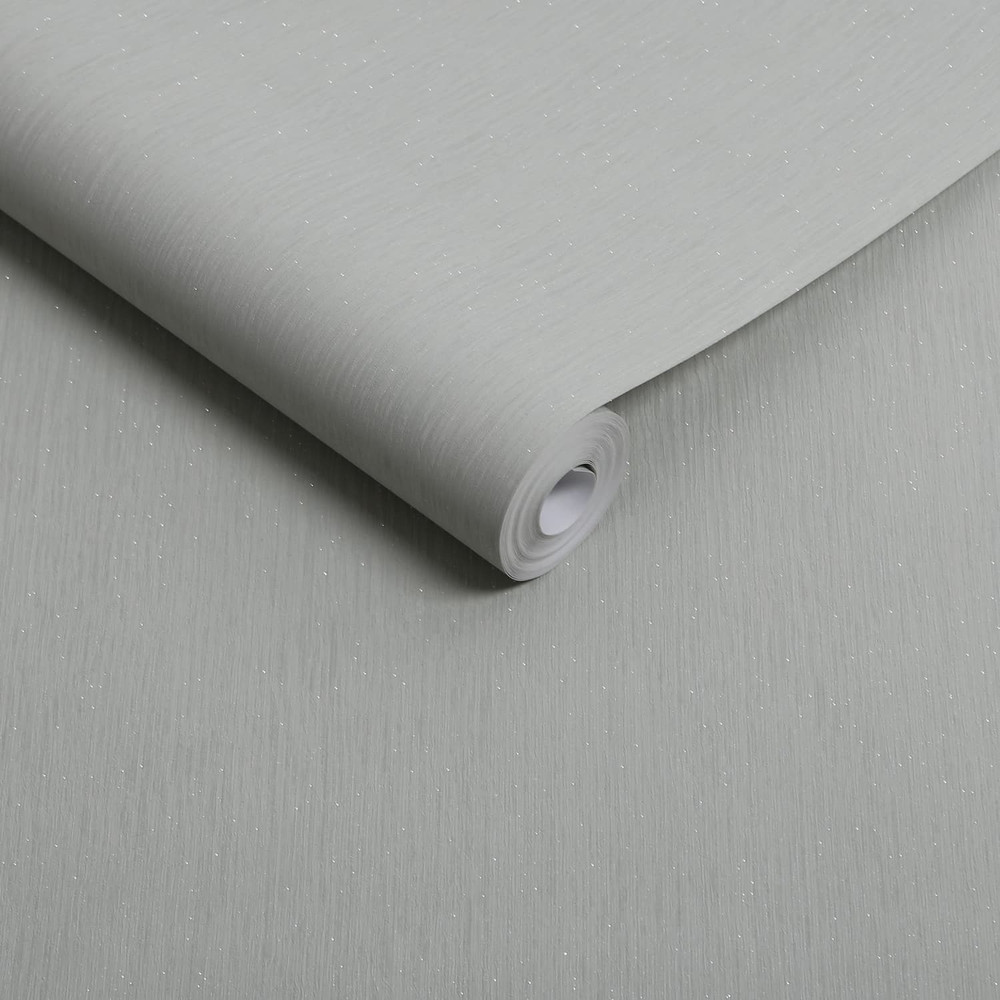 Glitter Stria Sage Wallpaper