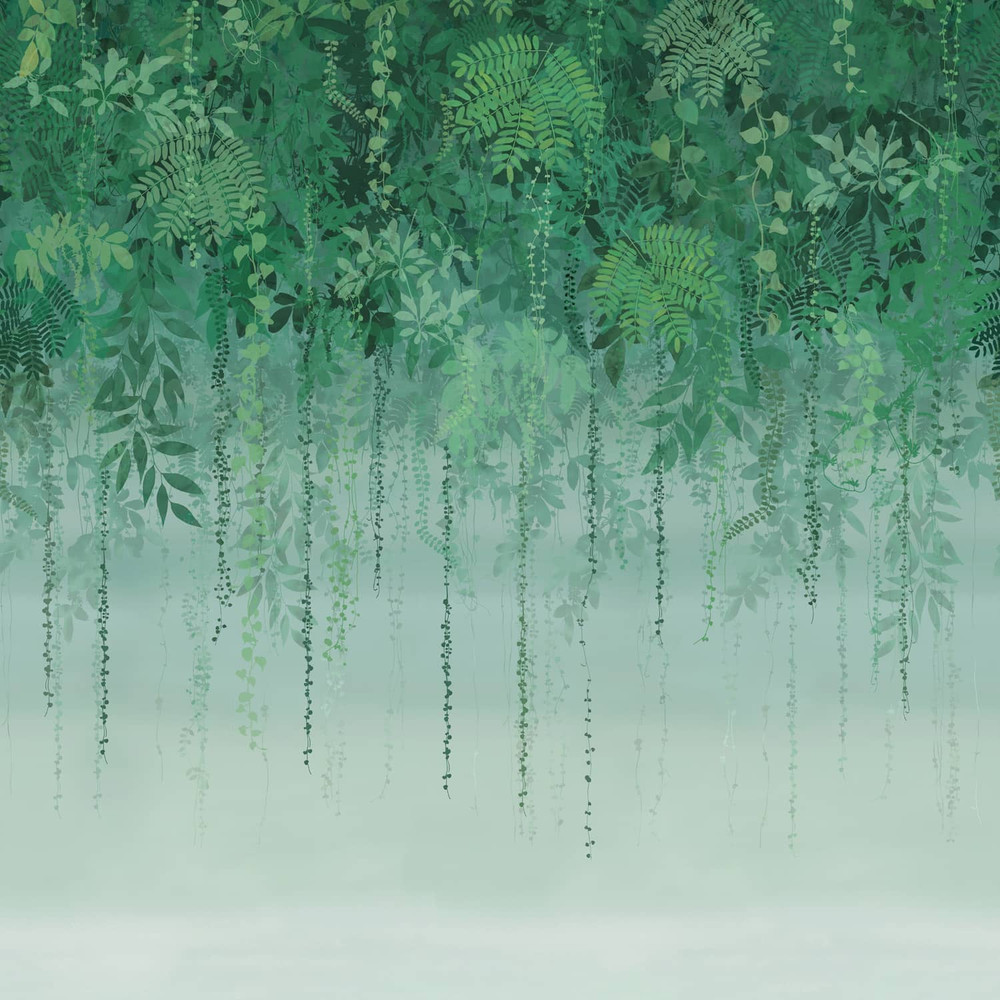 Enchanted Vale Emerald Panel Mural