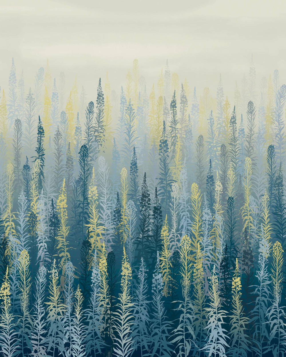 Willowherb Winter Panel Mural