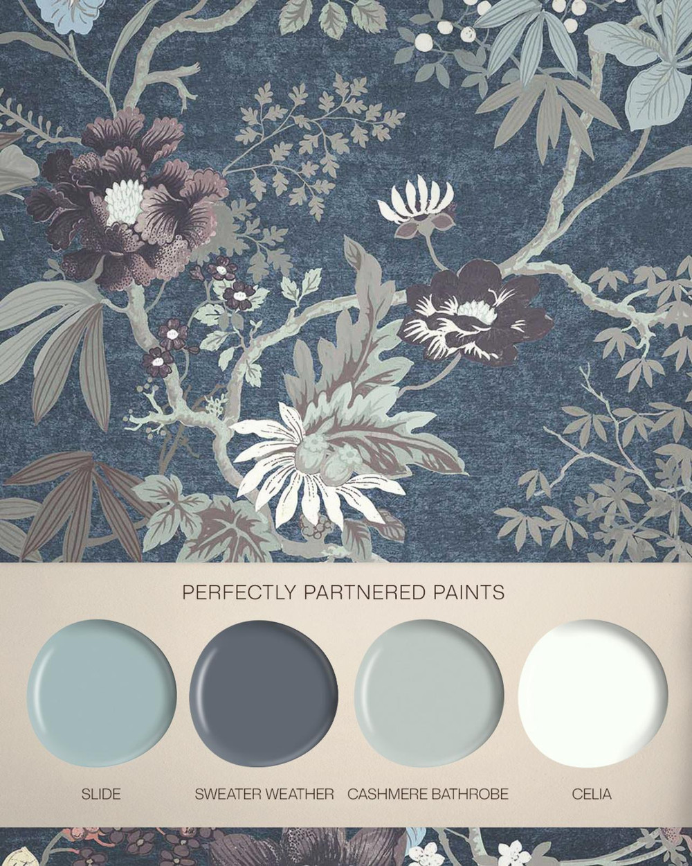 Kimono Teal Bespoke Mural