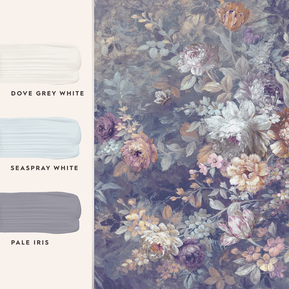 Laura Ashley Mathilde Iris Purple Bespoke Mural