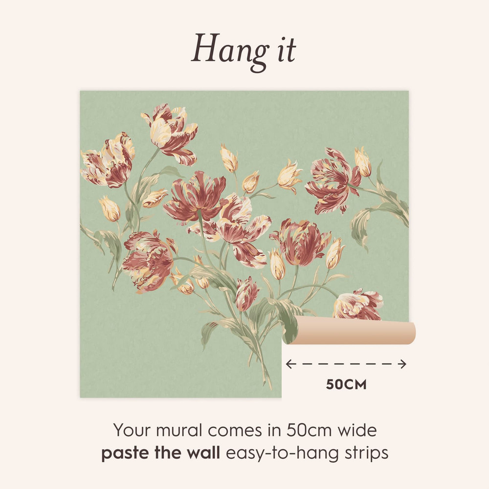 Laura Ashley Gosford Duck Egg Bespoke Mural