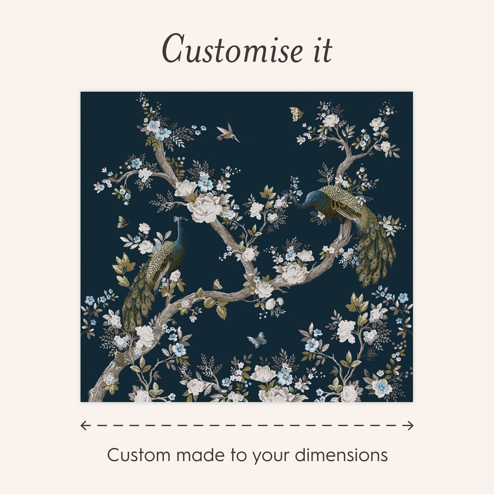 Laura Ashley Belvedere White Midnight Bespoke Mural