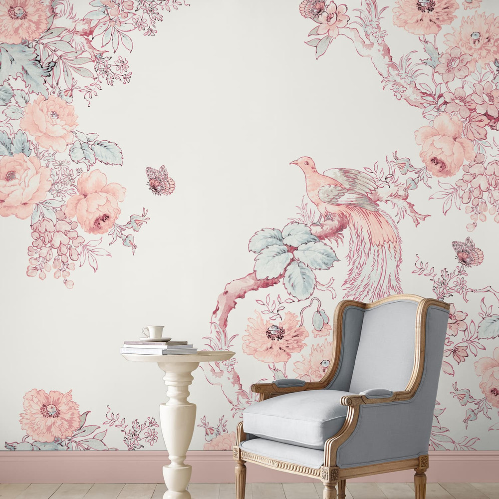Laura Ashley Birtle Blush Bespoke Mural