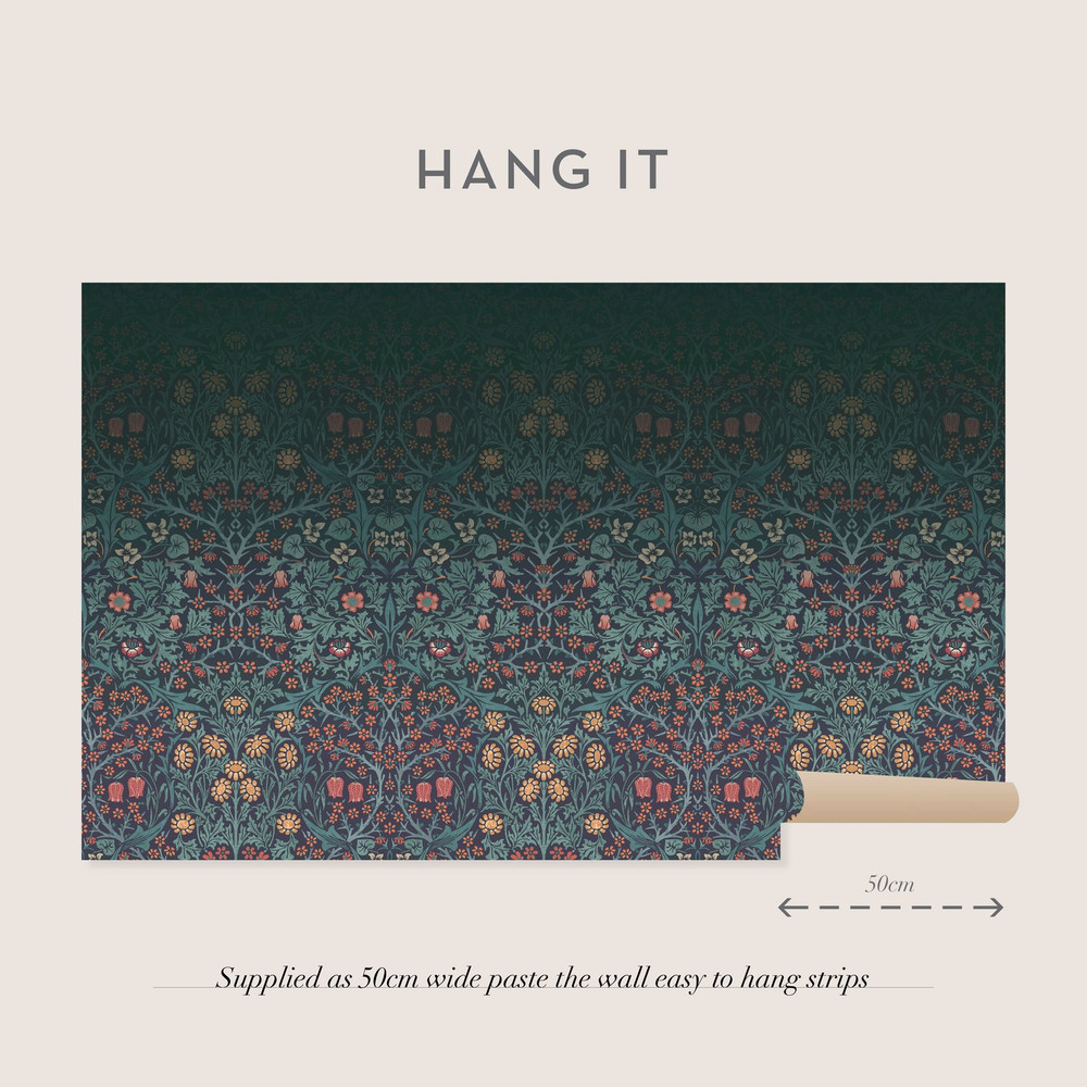 Blackthorn Navy Bespoke Mural