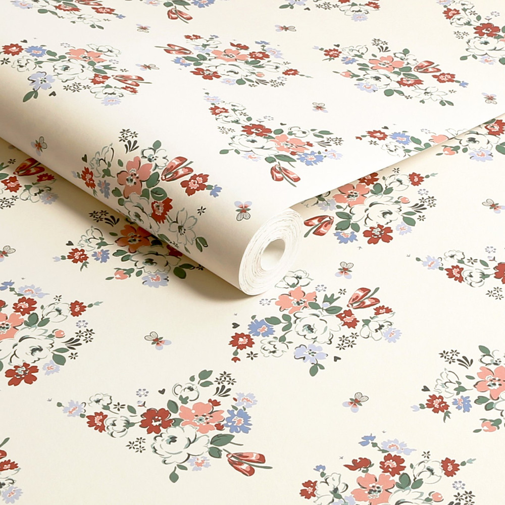 Cath Kidston Clifton Floral Cream Wallpaper