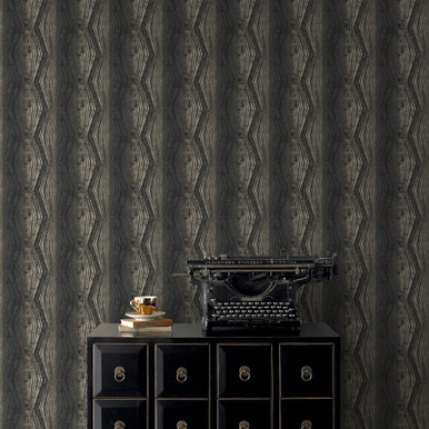 vermeil stripe charcoal wallpaper
