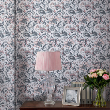 laura ashley portia pale slate wallpaper