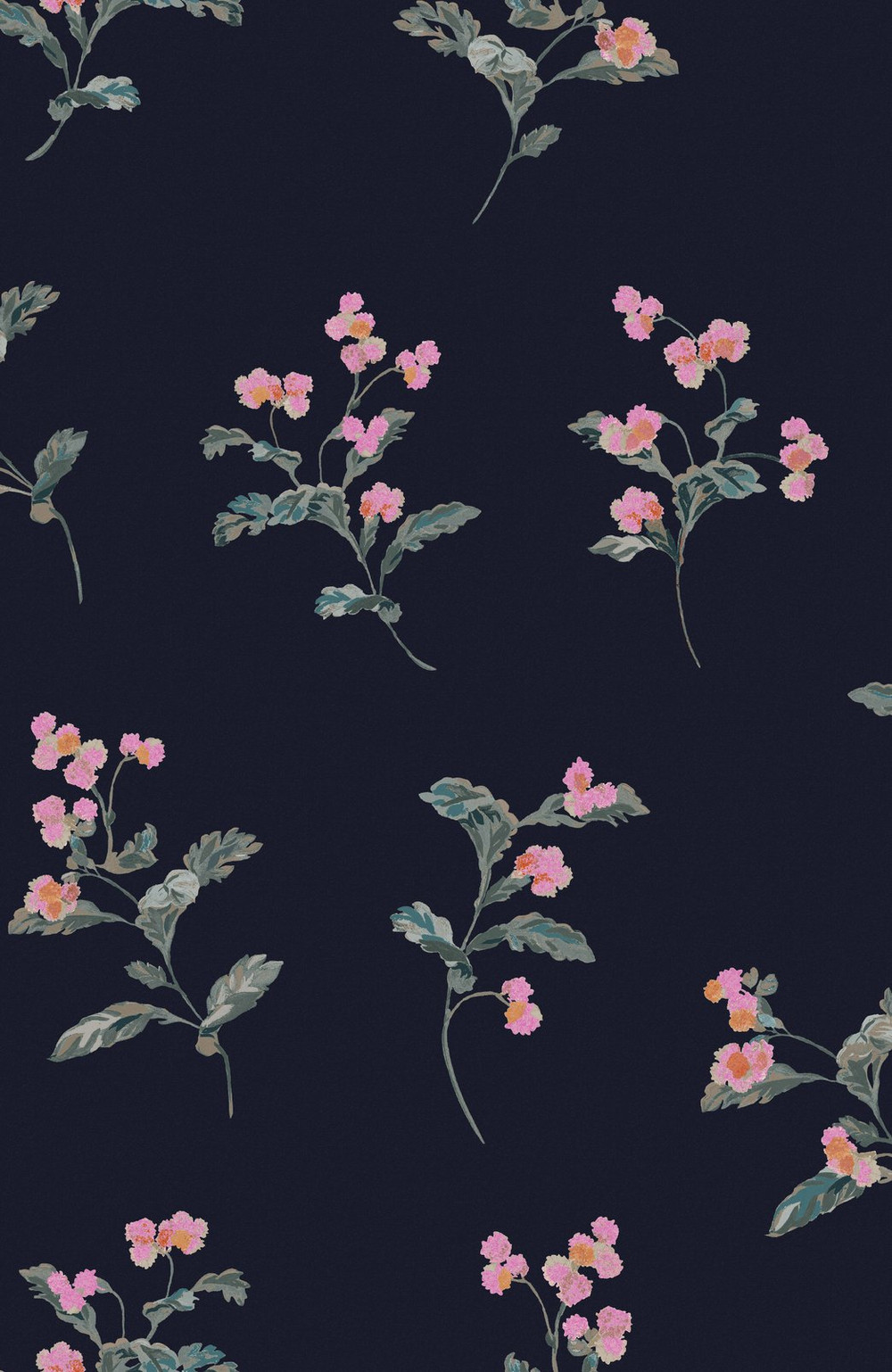 Joules Swanton Floral Midnight Navy Wallpaper