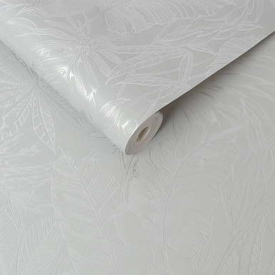 Tropic Archive Grey Wallpaper