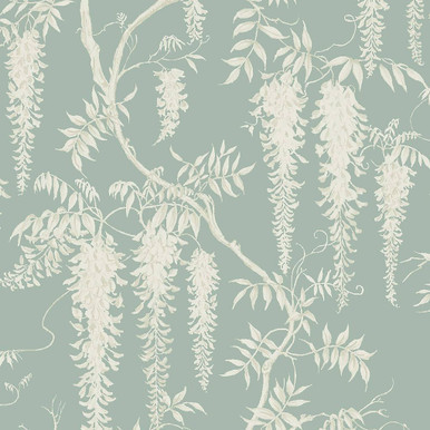 Next Wisteria Trails Duck Egg Wallpaper
