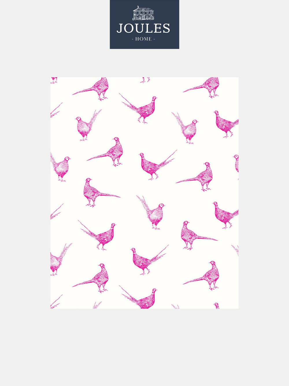 Joules Flirty Pheasants Truly Pink Wallpaper