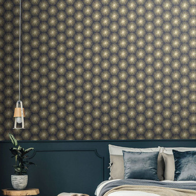 fire circle blue wallpaper