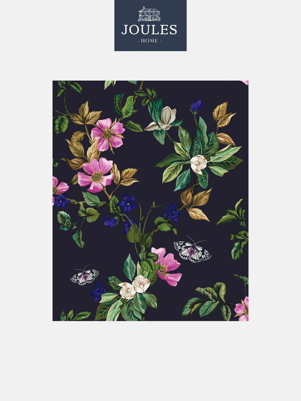 Joules Wakerly Woodland Floral French Navy Wallpaper