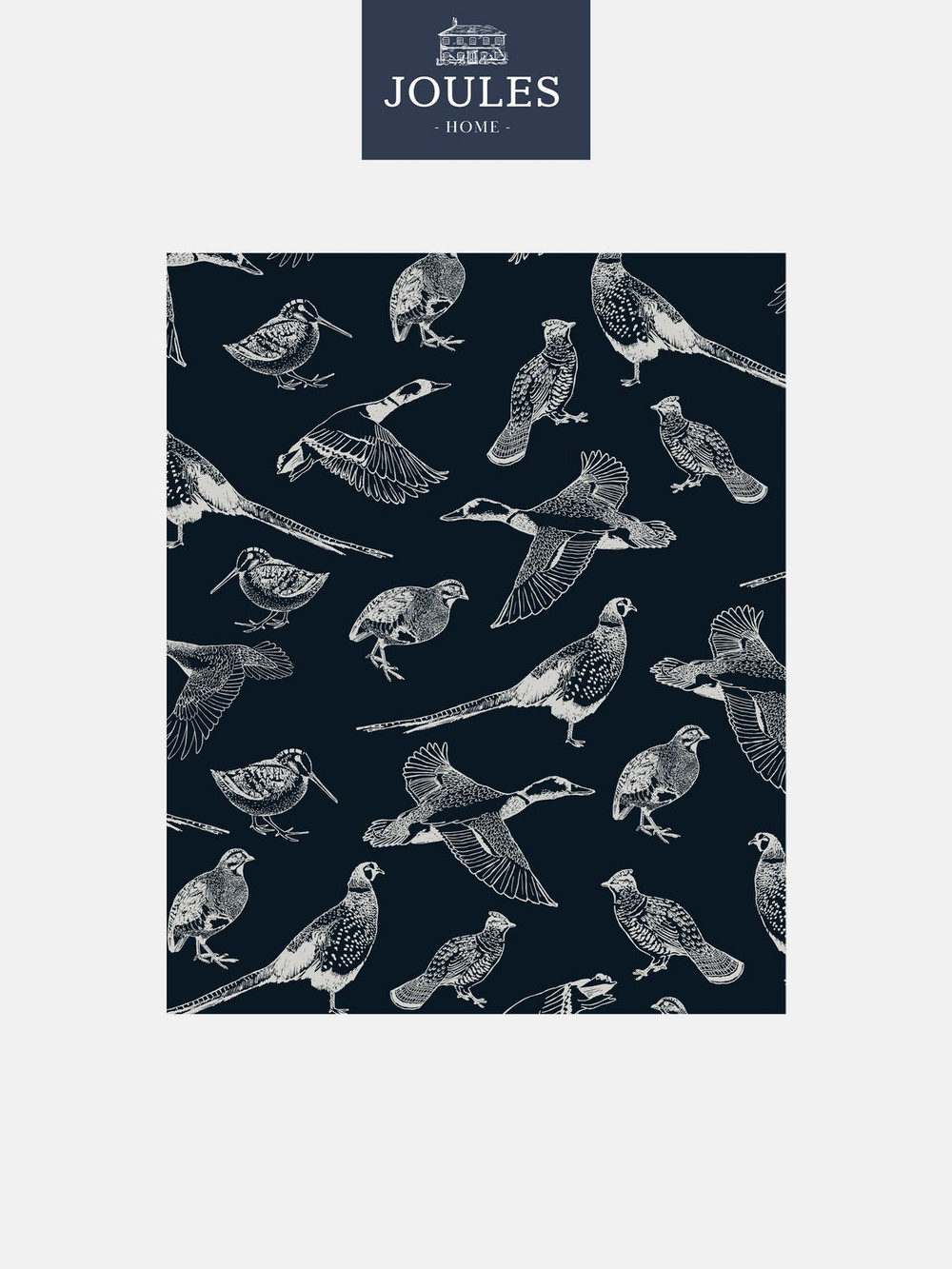 Joules Hunting Birds French Navy Wallpaper