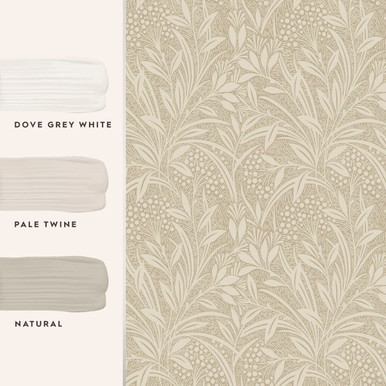 Laura Ashley Barley Natural Wallpaper