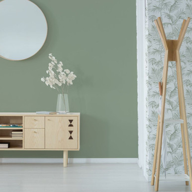 litho green plain wallpaper