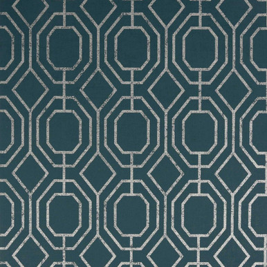 luxe geo teal wallpaper