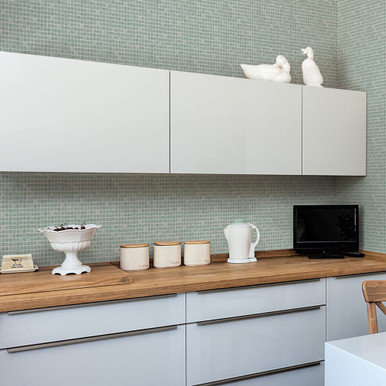 spectrum mosaic duck egg wallpaper