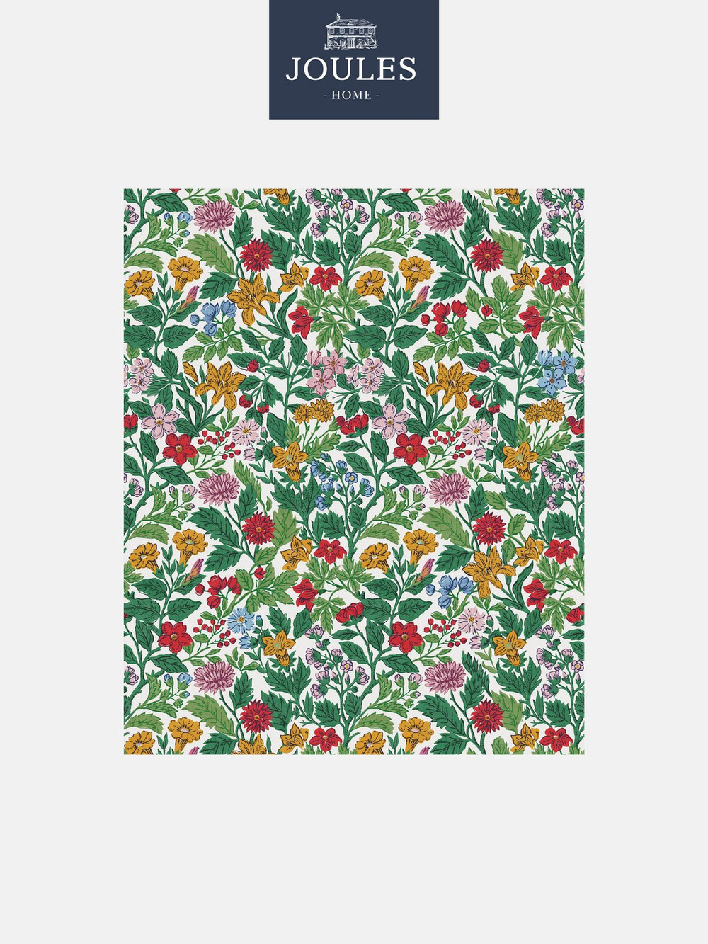Joules Arts and Crafts Floral Rainbow Wallpaper