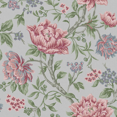 laura ashley tapestry floral slate grey wallpaper