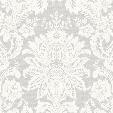 venetian damask grey wallpaper