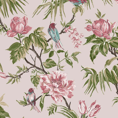 next birds & blooms mauve wallpaper