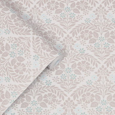 laura ashley margam dove grey wallpaper