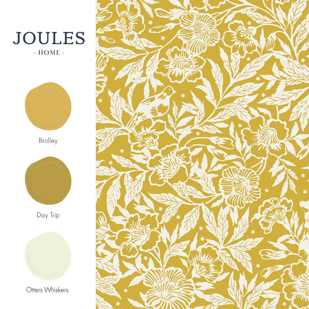 Joules Twilight Ditsy Antique Gold Wallpaper