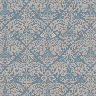 laura ashley margam newport blue wallpaper