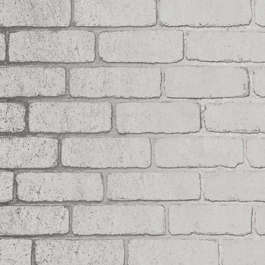 mica brick white wallpaper
