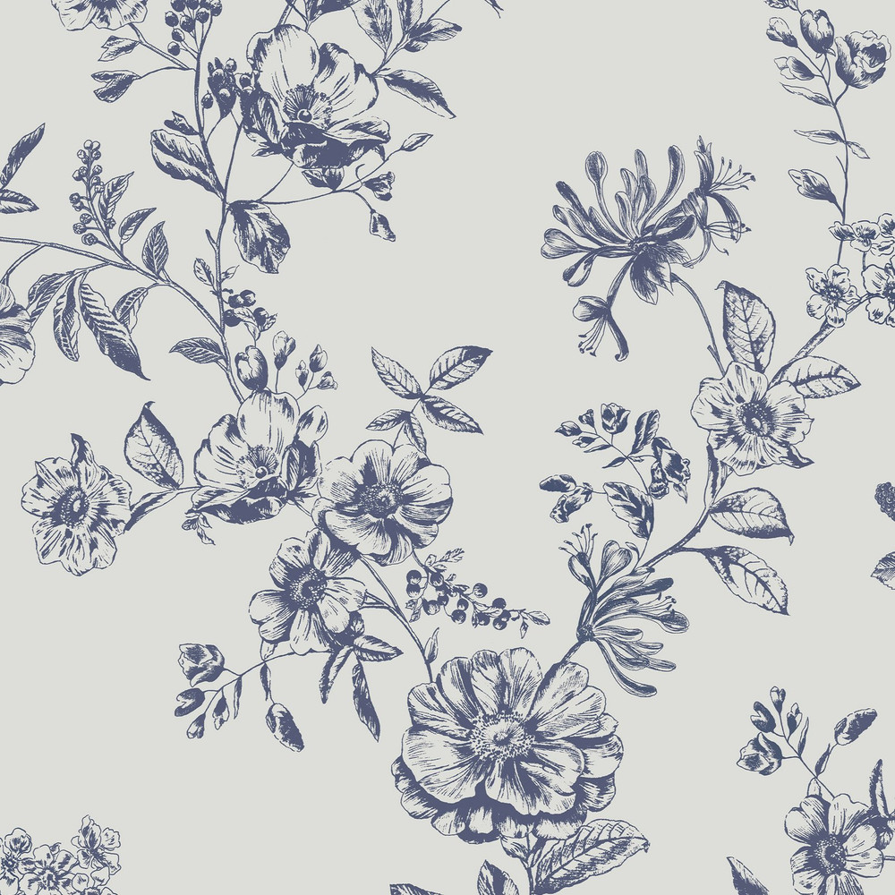 Joules Honey Floral Creme Wallpaper