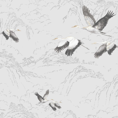 laura ashley animalia silver wallpaper