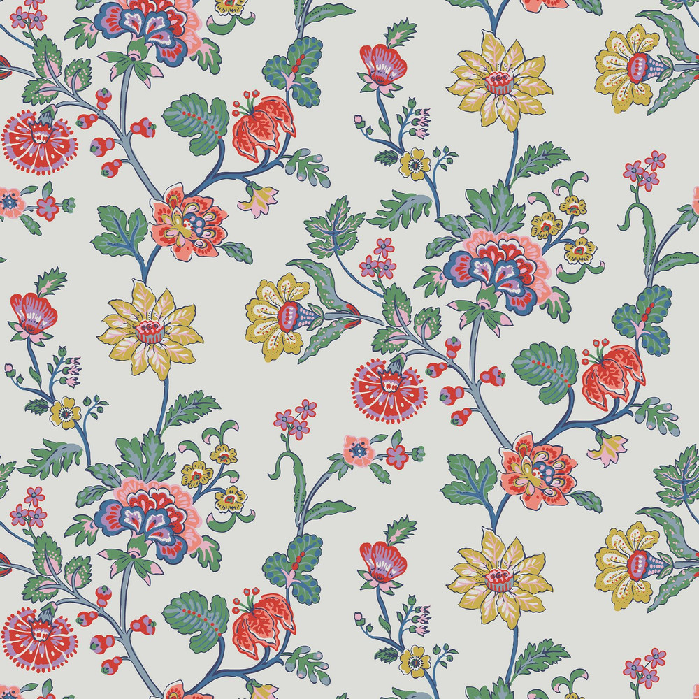 Joules Vine Cottage Floral Creme Wallpaper