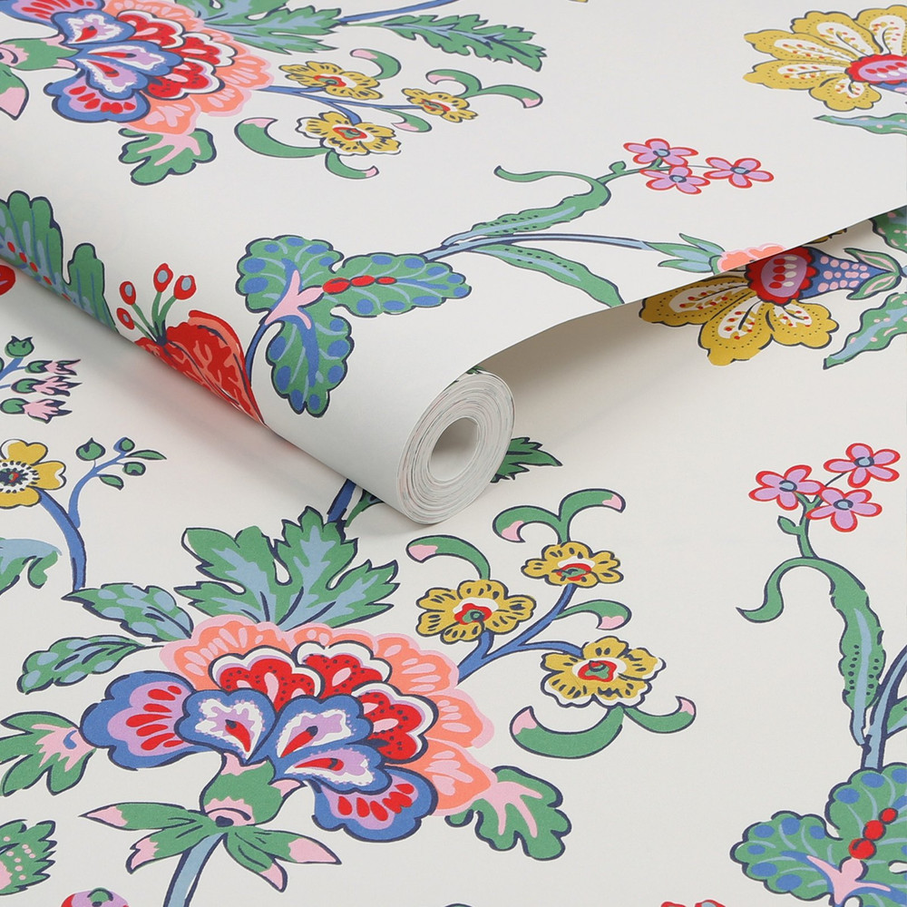 Joules Vine Cottage Floral Creme Wallpaper